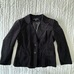 JG Hook Velvet‎ Jacket Womens 16 Blazer Holiday Event Black Whimsigoth Party